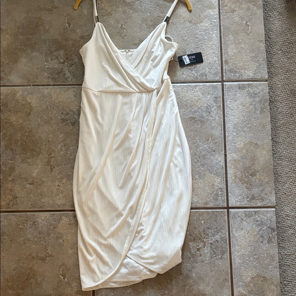 Guess Cream Midi Dress
